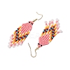 Bohemian Glass Seed Beads Dangle Earrings EJEW-MZ00338-5