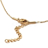 10Pcs PVD Vacuum Plating 304 Stainless Steel Serpentine Chain Necklaces Set NJEW-K254-01G-3