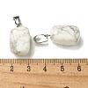 Natural Howlite Pendants G-Z067-03P-08-4