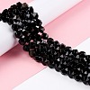 Natural Golden Sheen Obsidian Beads Strands G-C229-01C-2