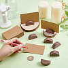 30Pcs Half Round Wood Name Card Holder AJEW-NB0009-27C-3