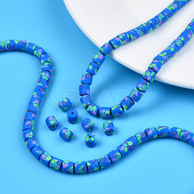 Handmade Polymer Clay Bead Strands CLAY-T020-10F-1