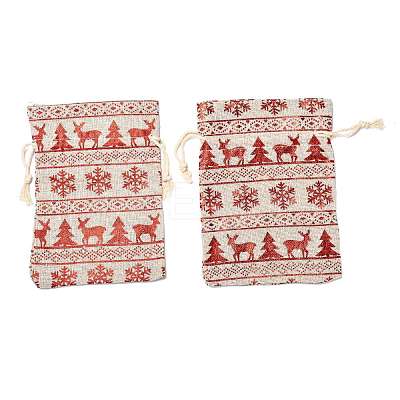 Cotton Gift Packing Pouches Drawstring Bags X-ABAG-B001-01B-07-1