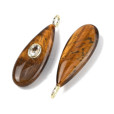 Natural Tiger Eye Pendants G-D357-03C-1