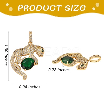 3Pcs Rack Plating Brass Micro Pave Cubic Zirconia Pendants ZIRC-SZ0003-88-1
