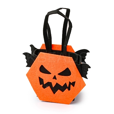 Devil Felt Halloween Candy Bags with Handles HAWE-K001-01B-1