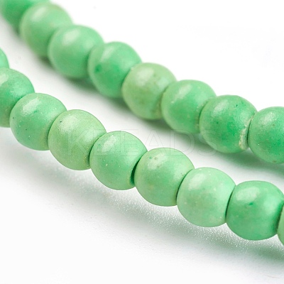 Synthetic Turquoise Beads Strands TURQ-G106-4mm-02-1
