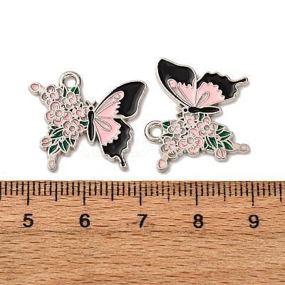 Alloy Enamel Pendants X1-FIND-H051-01B-P-1