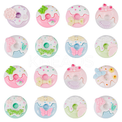 20Pcs Opaque Resin Decoden Cabochons RESI-TA0005-33-1
