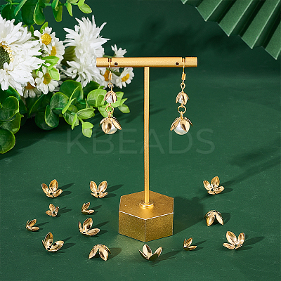 80Pcs 2 Style 304 Stainless Steel Bead Caps STAS-UN0046-20G-1