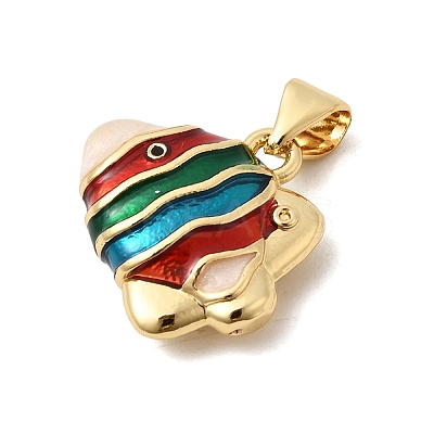 Brass Enamel Pendants KK-H267-116A-01-1