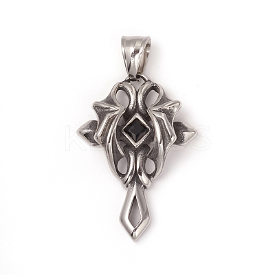 304 Stainless Steel Pendants STAS-I132-14AS-1