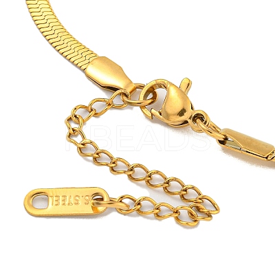 304 Stainless Steel Snake Chain Necklaces NJEW-P311-02A-G-1