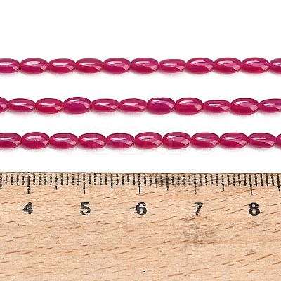 Lab Grown Red Corundum Beads Strands GG-CBAC488-02A-1