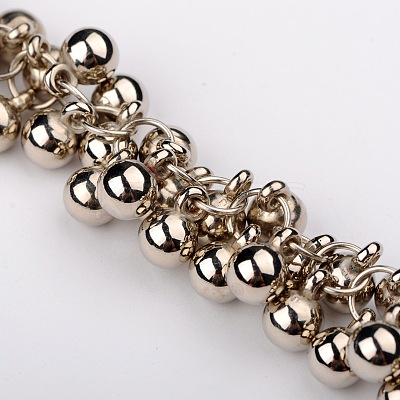 CCB Plastic Round Ball Charms Jewelry Chain for Bracelets Necklaces Making AJEW-JB00042-1