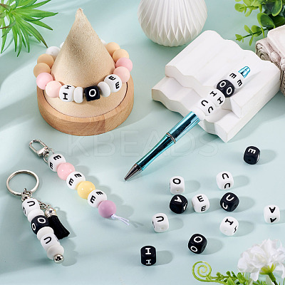 20Pcs Food Grade Eco-Friendly Silicone Beads SIL-TADJ0001-02E-1