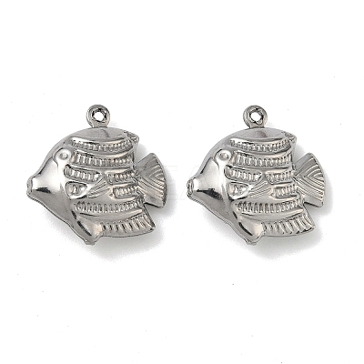 304 Stainless Steel Pendants STAS-P433-14C-P-1