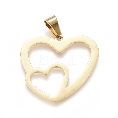 PVD Vacuum Plating 304 Stainless Steel Pendants LS-STAS-F239-05G-1