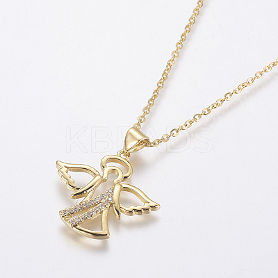 304 Stainless Steel Chain Necklaces NJEW-O108-43G-1