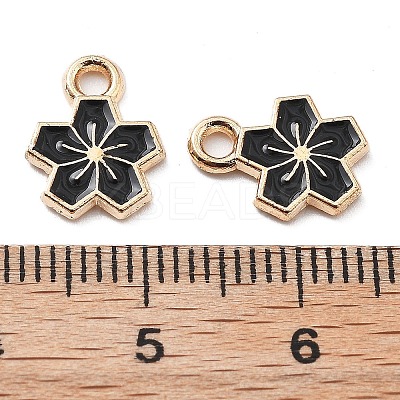 Alloy Enamel Charms ENAM-S022-01K-1