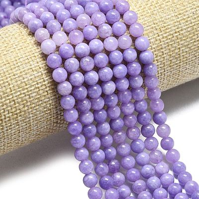 Natural Malaysia Jade Beads Strands G-L645-A01-6mm-05-1
