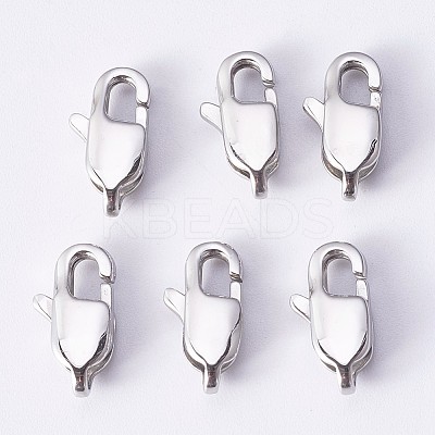 Tarnish Resistant 304 Stainless Steel Lobster Claw Clasps LS-STAS-P190-06-1
