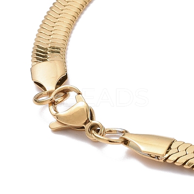 PVD Vacuum Plating 304 Stainless Steel Snake Chains Necklaces X-NJEW-O058-32G-1