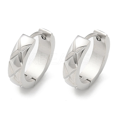 304 Stainless Steel Hoop Earrings for Women EJEW-C096-56P-1
