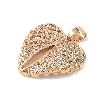 Brass Micro Pave Cubic Zirconia Pendants KK-P273-10A-KCG-1