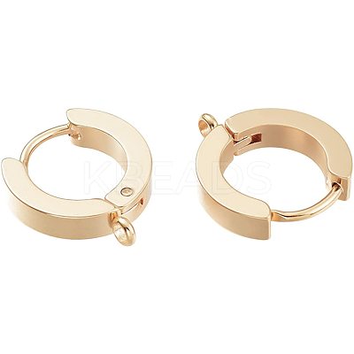 Wholesale BENECREAT 10Pcs 201 Stainless Steel Huggie Hoop Earrings