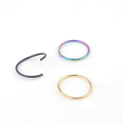 316L Stainless Steel Hoop Nose Rings WG46E6D-10-1