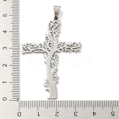 Non-Tarnish 304 Stainless Steel Pendants STAS-H184-08P-1