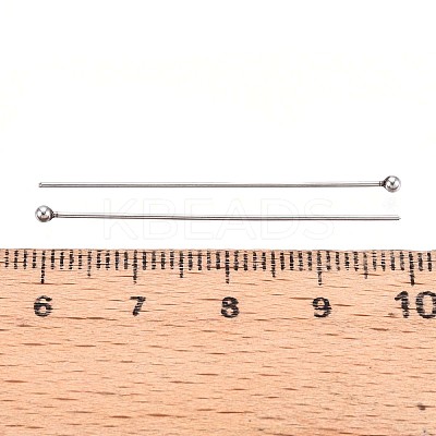 304 Stainless Steel Head Pins STAS-T065-40mm-20P-1