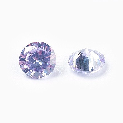 Cubic Zirconia Pointed Back Cabochons LS-ZIRC-WH0001-B03-1