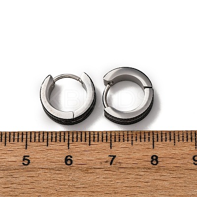 304 Stainless Steel Hoop Earrings EJEW-D331-03PB-1