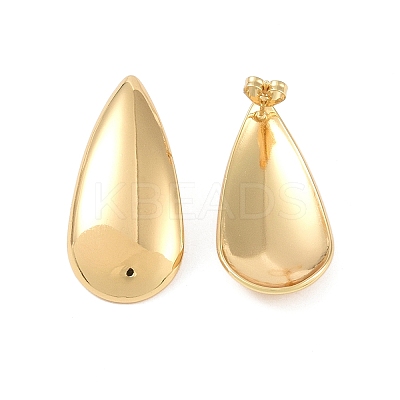 Teardrop 304 Stainless Steel Stud Earrings for Women EJEW-K278-25G-1