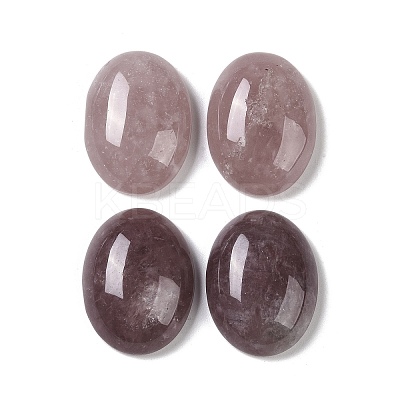 Natural Strawberry Quartz Cabochons G-B080-01A-05-1