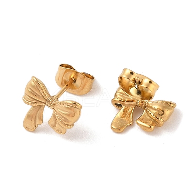 304 Stainless Steel Stud Earrings EJEW-S227-30G-07-1
