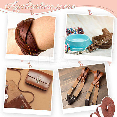 5M Flat PU Imitation Leather Cord LC-WH0009-07B-1