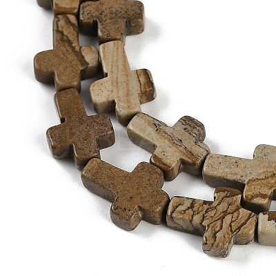 Natural Picture Jasper Beads Strands G-I369-A05-02-1