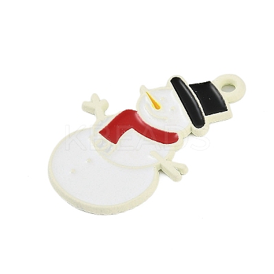 Christmas Theme Spray Painted Alloy Enamel Pendants ENAM-Z020-01J-1