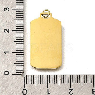 304 Stainless Steel Enamel Pendants STAS-R153-04G-03-1