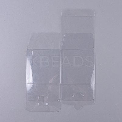 Foldable Transparent PVC Boxes CON-WH0072-20B-1