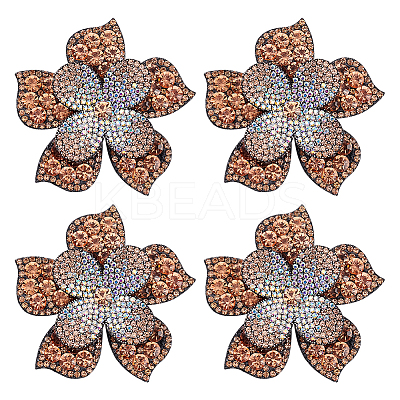 4Pcs Rhinestone Appliques PATC-FG0001-04B-1