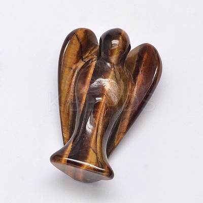 Angel Nautral Tiger Eye Home Display Decorations DJEW-L009A-09-1