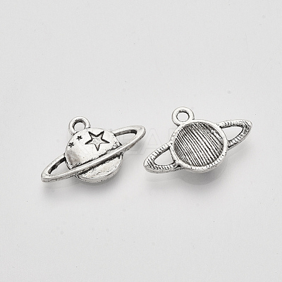 Tibetan Style Alloy Universe Space Charms TIBEP-S319-013AS-RS-1