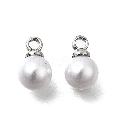ABS Plastic Imitation Pearl Pendants FIND-H052-01C-04P-1