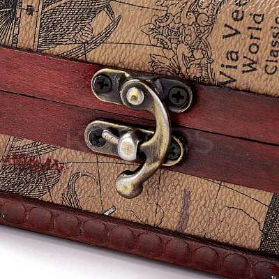Vintage Wooden Jewelry Box AJEW-M034-01D-1