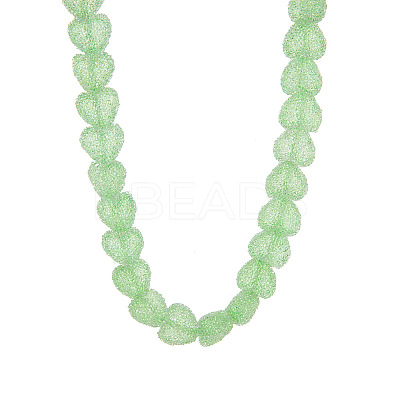 Resin Jelly Heart Beaded Necklaces FS-WGF46B0-06-1