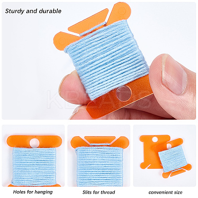 120Pcs 4 Colors Plastic Thread Winding Boards TOOL-CY0001-02-1